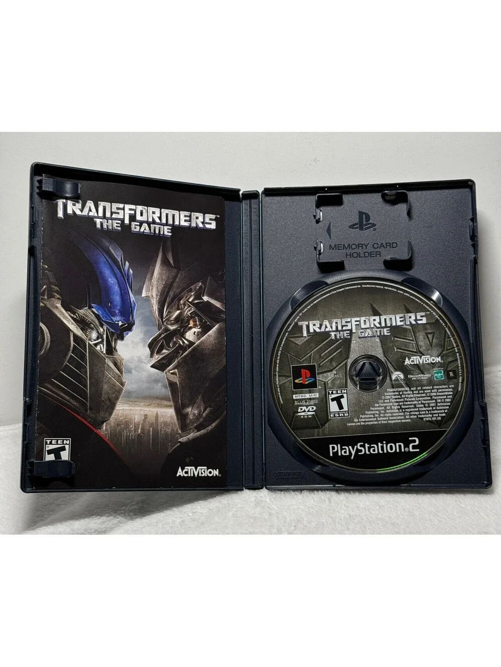 Transformers The Game PS2 PlayStation 2 Complete CIB Manual Black Label Tested